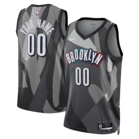 Män Brooklyn Nets Tröja Skräddarsydda Nike 2024-25 City Edition Grå Swingman